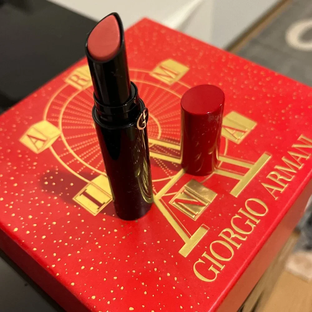 Giorgio Armani Lip Power Long Lasting Lipstick in Shade 108, Brand New
